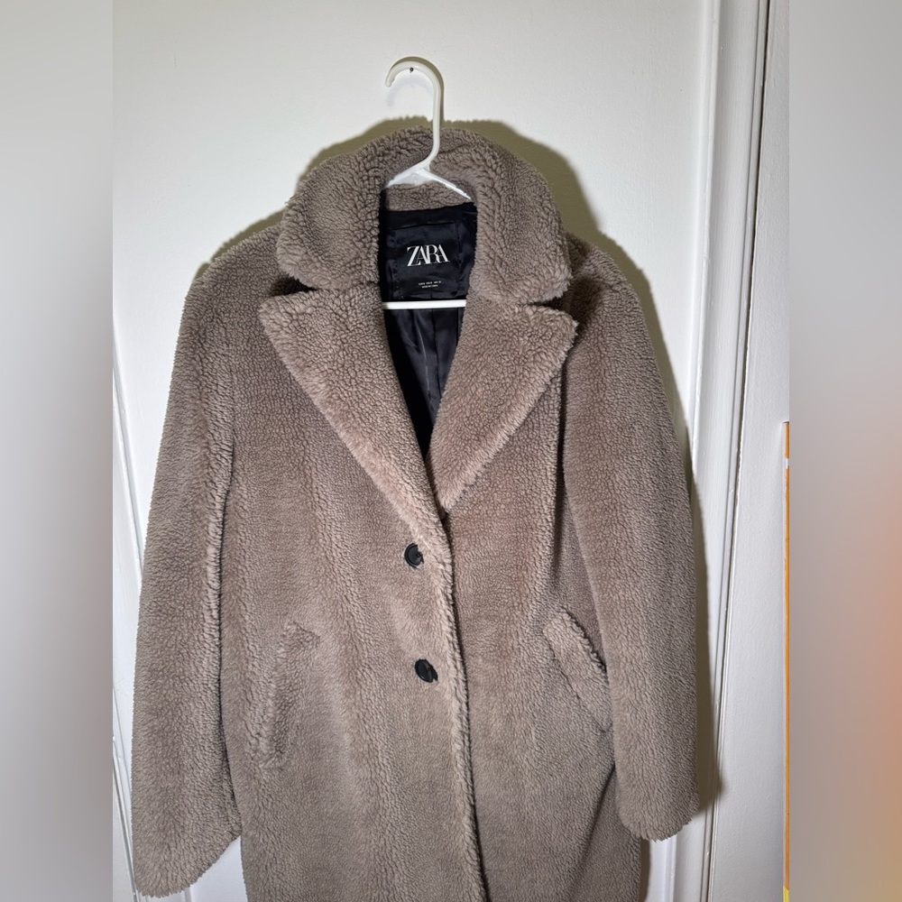 Zara grey teddy Jacket